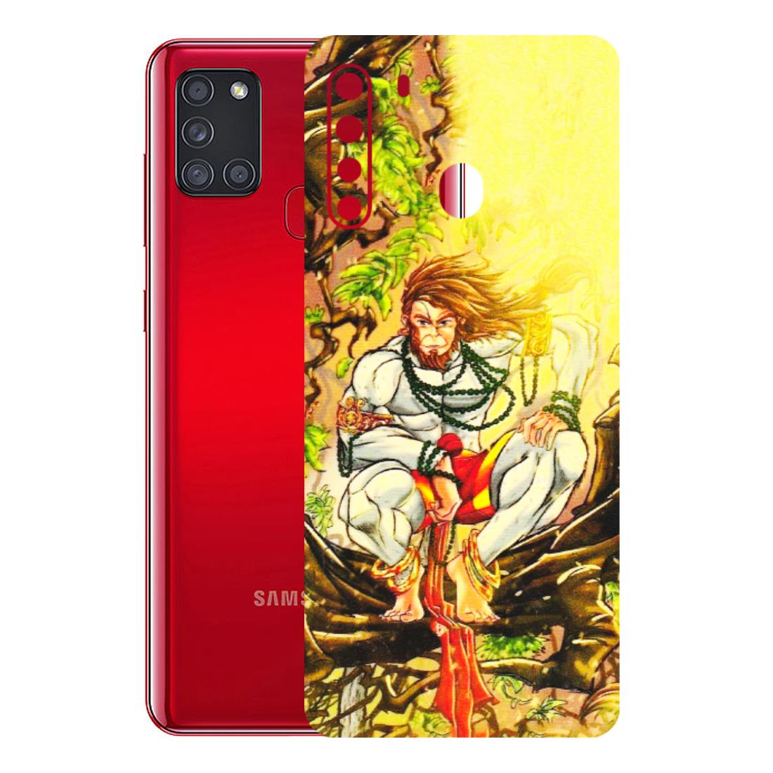 Samsung A/S Series Phone Skins (All Models) - Lord Hanuman - 3D Embossed Finish (L-152) Samsung Galaxy A21