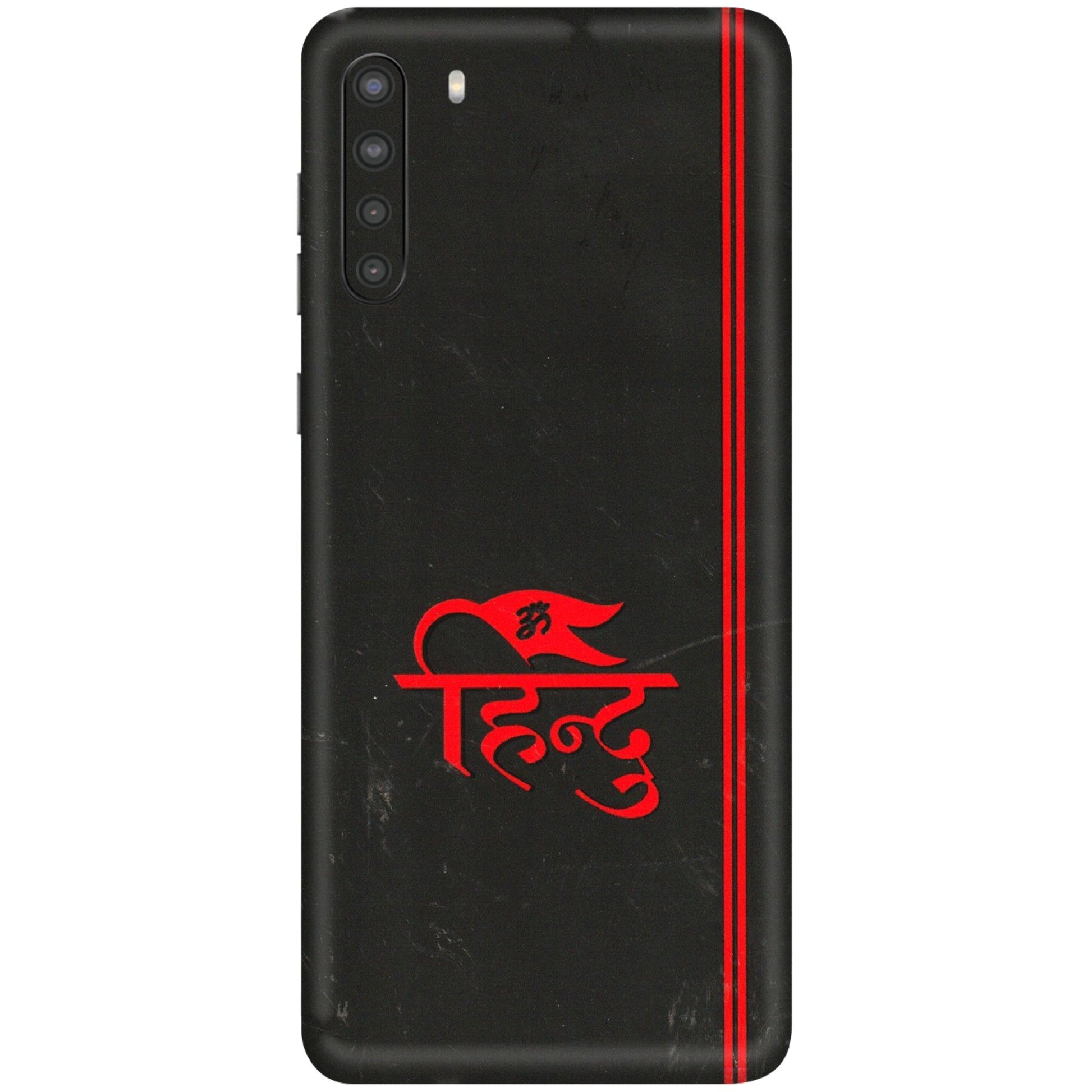 Samsung A/S Series Phone Skins (All Models) - Hindu Black - 3D Embossed Finish (L-153) Samsung Galaxy A21