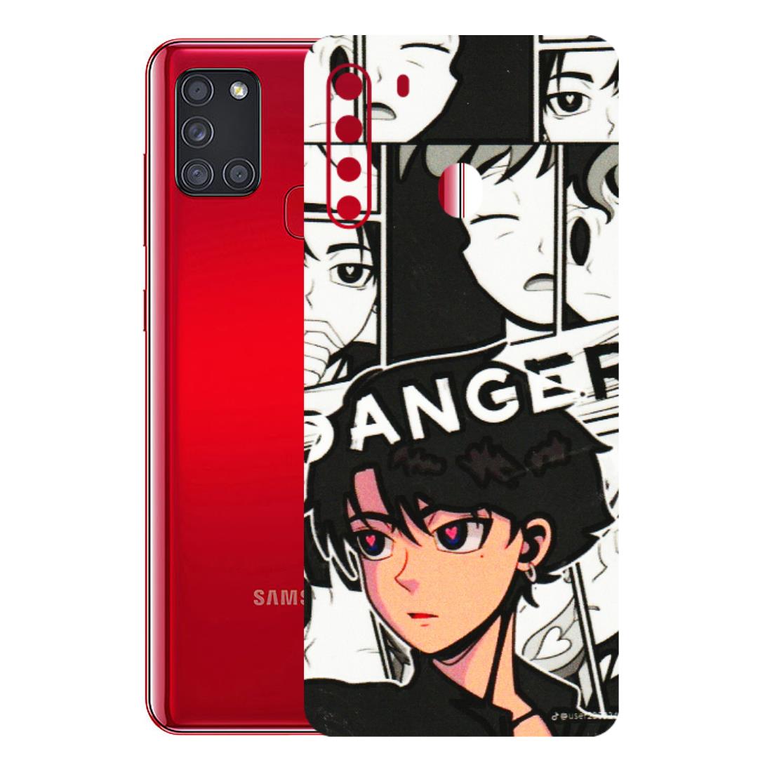 Samsung A/S Series Phone Skins (All Models) - Danger Anime - 3D Embossed Finish (L-155) Samsung Galaxy A21