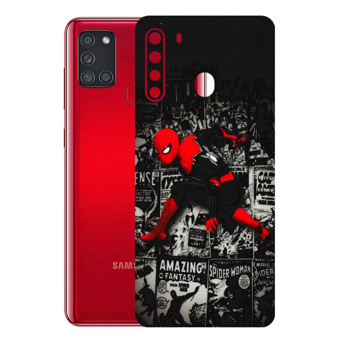 Samsung A/S Series Phone Skins (All Models) - SpiderMan New - 3D Embossed Finish (L-162) Samsung Galaxy A21