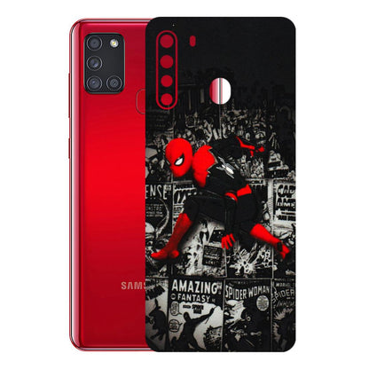 Samsung A/S Series Phone Skins (All Models) - SpiderMan New - 3D Embossed Finish (L-162) Samsung Galaxy A21