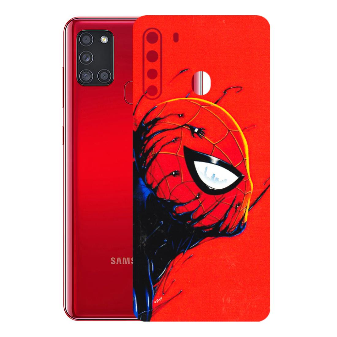 Samsung A/S Series Phone Skins (All Models) - Spiderman Face Venom - 3D Embossed Finish (L-165) Samsung Galaxy A21