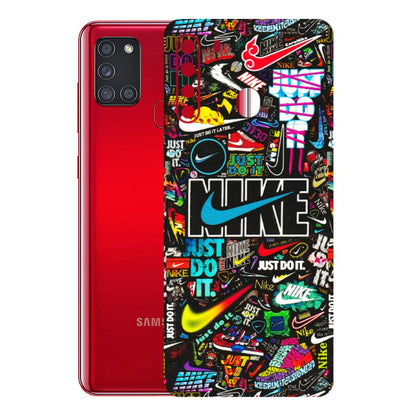 Samsung A/S Series Phone Skins (All Models) - Just Do It Doodles - 3D Embossed Finish (L-166) Samsung Galaxy A21