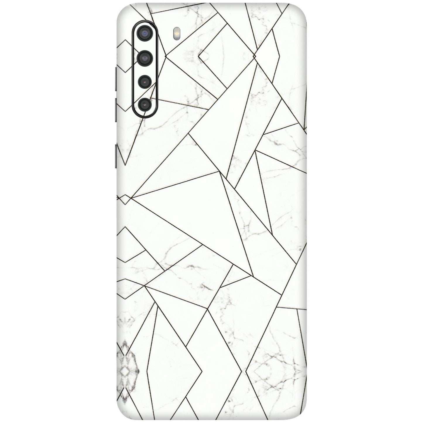 Samsung A/S Series Phone Skins (All Models) - Luxury White Marble Effect - 3D Embossed Finish (L-168) Samsung Galaxy A21