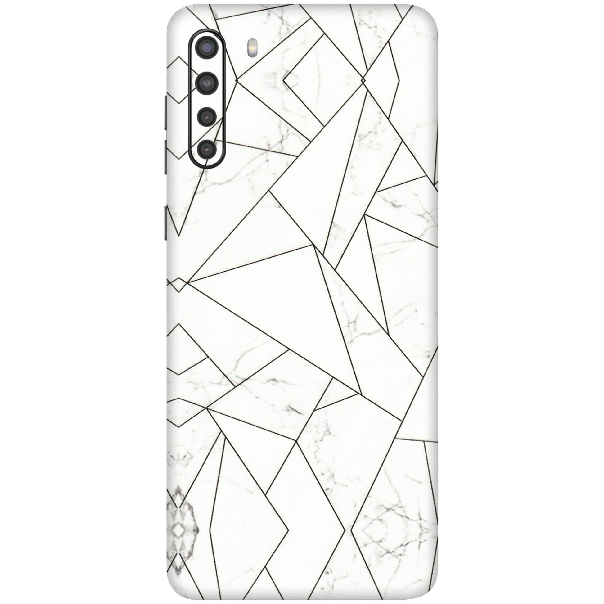 Samsung A/S Series Phone Skins (All Models) - Luxury White Marble Effect - 3D Embossed Finish (L-168) Samsung Galaxy A21
