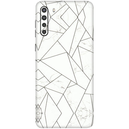 Samsung A/S Series Phone Skins (All Models) - Luxury White Marble Effect - 3D Embossed Finish (L-168) Samsung Galaxy A21