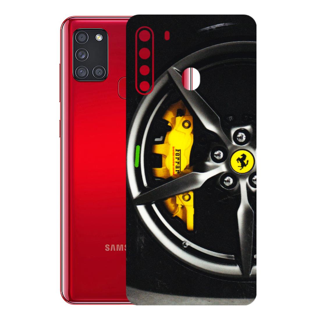Samsung A/S Series Phone Skins (All Models) - Ferrari Wheel Alloy - 3D Embossed Finish (L-173) Samsung Galaxy A21