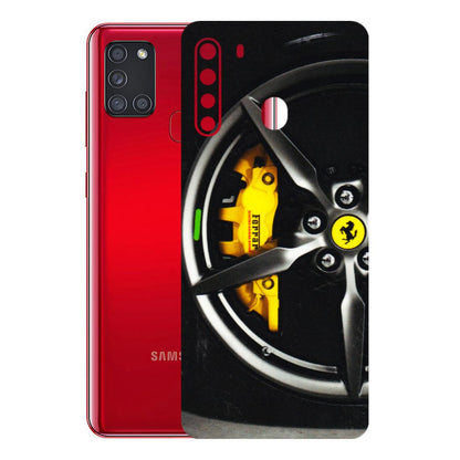 Samsung A/S Series Phone Skins (All Models) - Ferrari Wheel Alloy - 3D Embossed Finish (L-173) Samsung Galaxy A21
