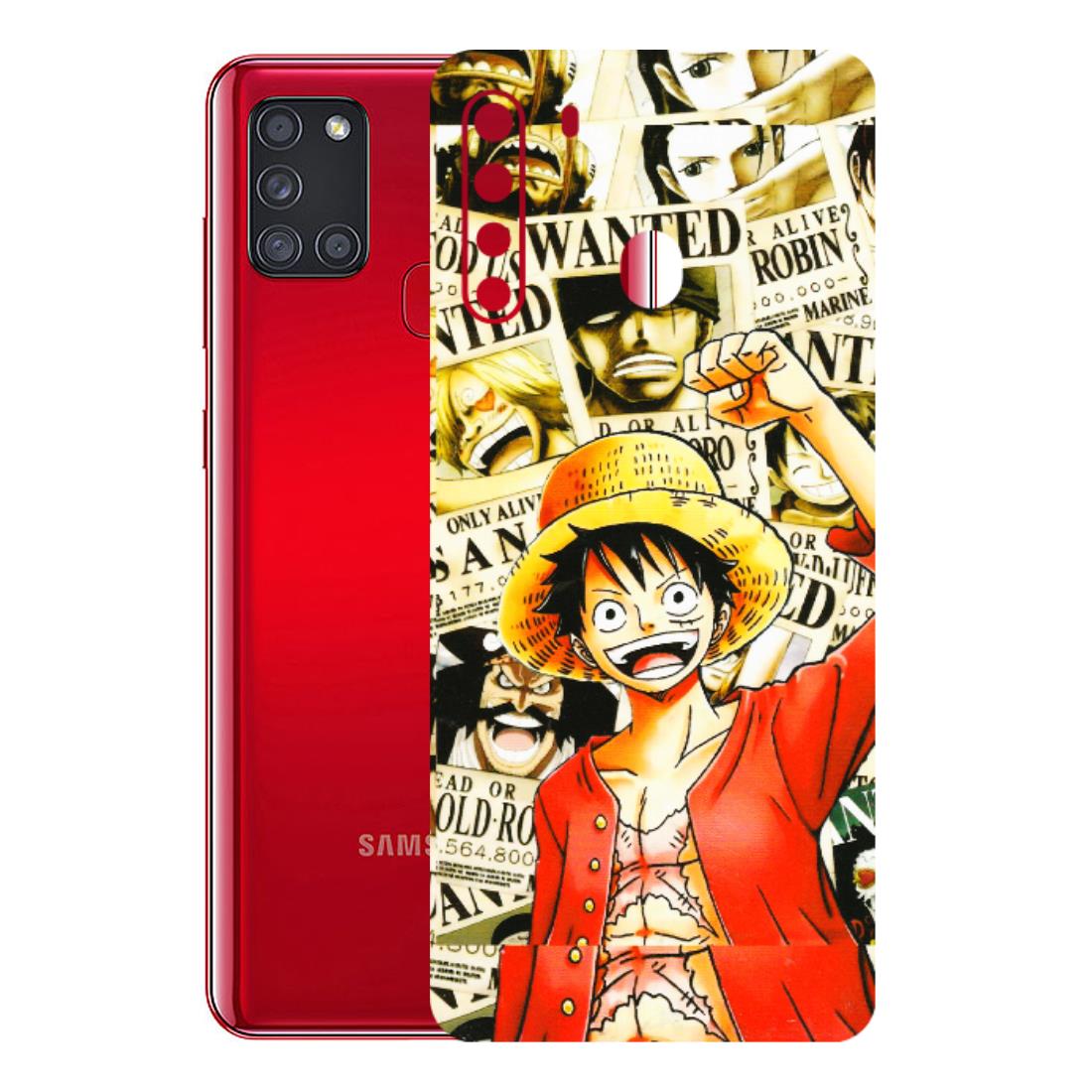 Samsung A/S Series Phone Skins (All Models) - Luffy Anime - 3D Embossed Finish (L-177) Samsung Galaxy A21