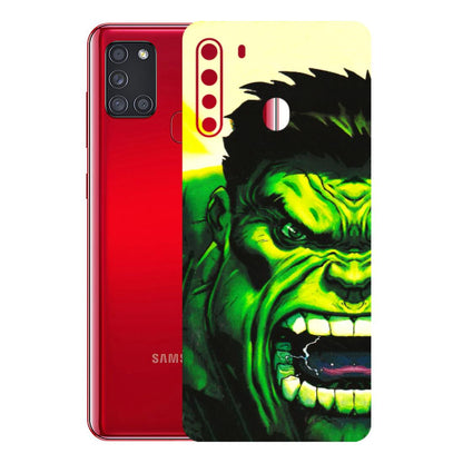 Samsung A/S Series Phone Skins (All Models) - Hulk - 3D Embossed Finish (L-180) Samsung Galaxy A21