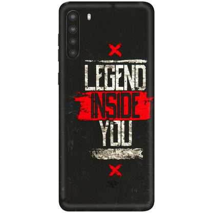 Samsung A/S Series Phone Skins (All Models) - Legend Inside You - 3D Embossed Finish (L-186) Samsung Galaxy A21