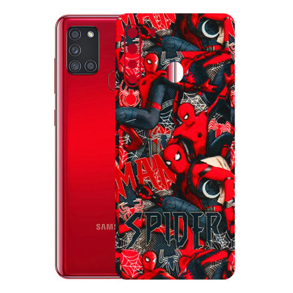 Samsung A/S Series Phone Skins (All Models) - SpiderMan Cool - 3D Embossed Finish (L-188) Samsung Galaxy A21