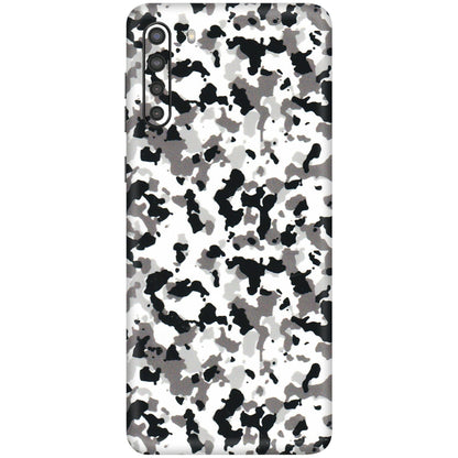 Samsung A/S Series Phone Skins (All Models) - White Black Camouflage - 3D Embossed Finish (L-18) Samsung Galaxy A21