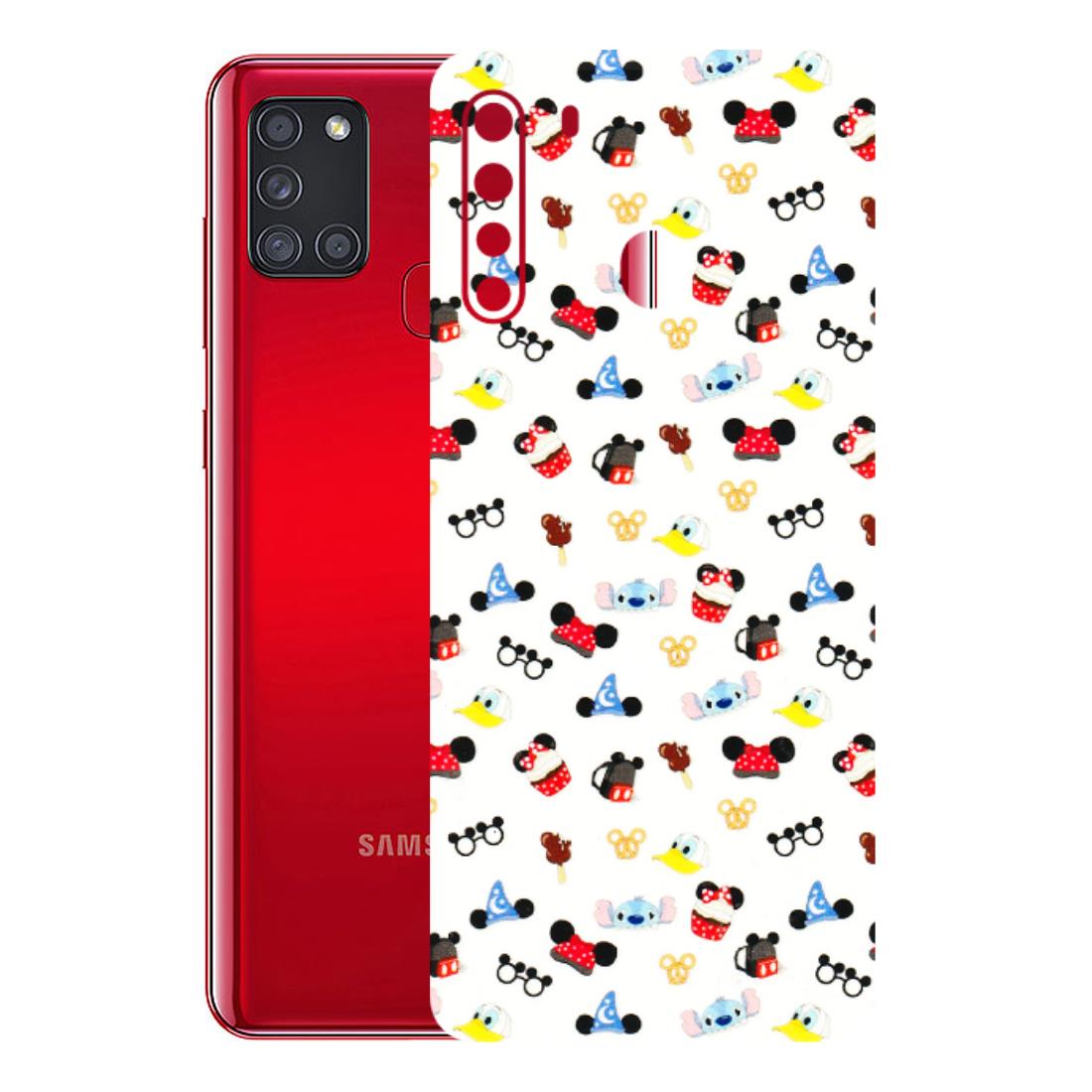 Samsung A/S Series Phone Skins (All Models) - Minnie Mouse & Donald Doodles s - 3D Embossed Finish (L-194) Samsung Galaxy A21