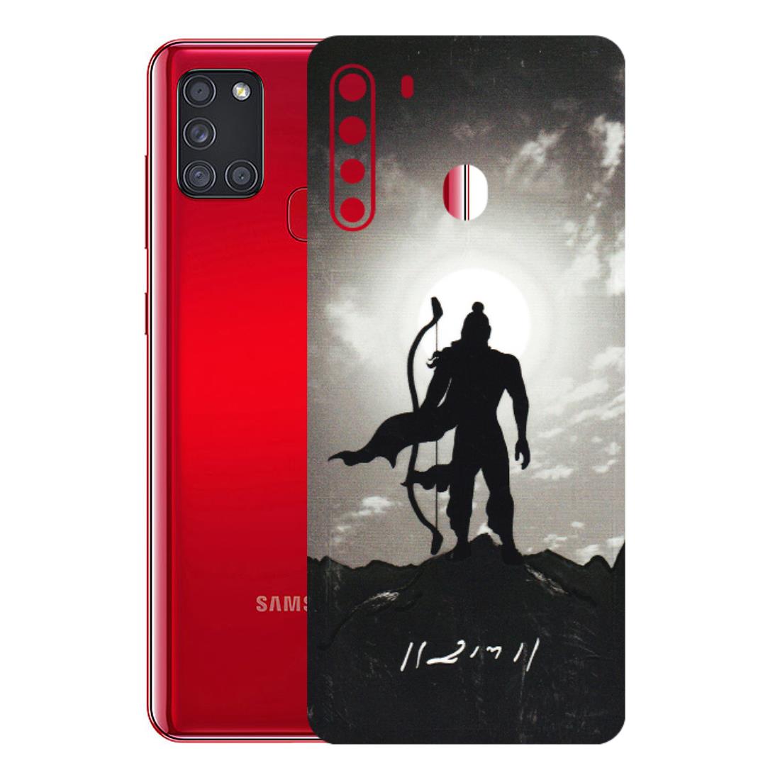 Samsung A/S Series Phone Skins (All Models) - Jai Siya Ram - 3D Embossed Finish (L-200) Samsung Galaxy A21