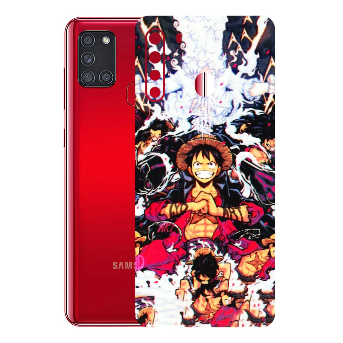 Samsung A/S Series Phone Skins (All Models) - Luffy Anime Character - 3D Embossed Finish (L-203) Samsung Galaxy A21