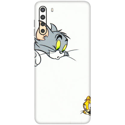Samsung A/S Series Phone Skins (All Models) - Cute Tom And Jerry - 3D Embossed Finish (L-220) Samsung Galaxy A21