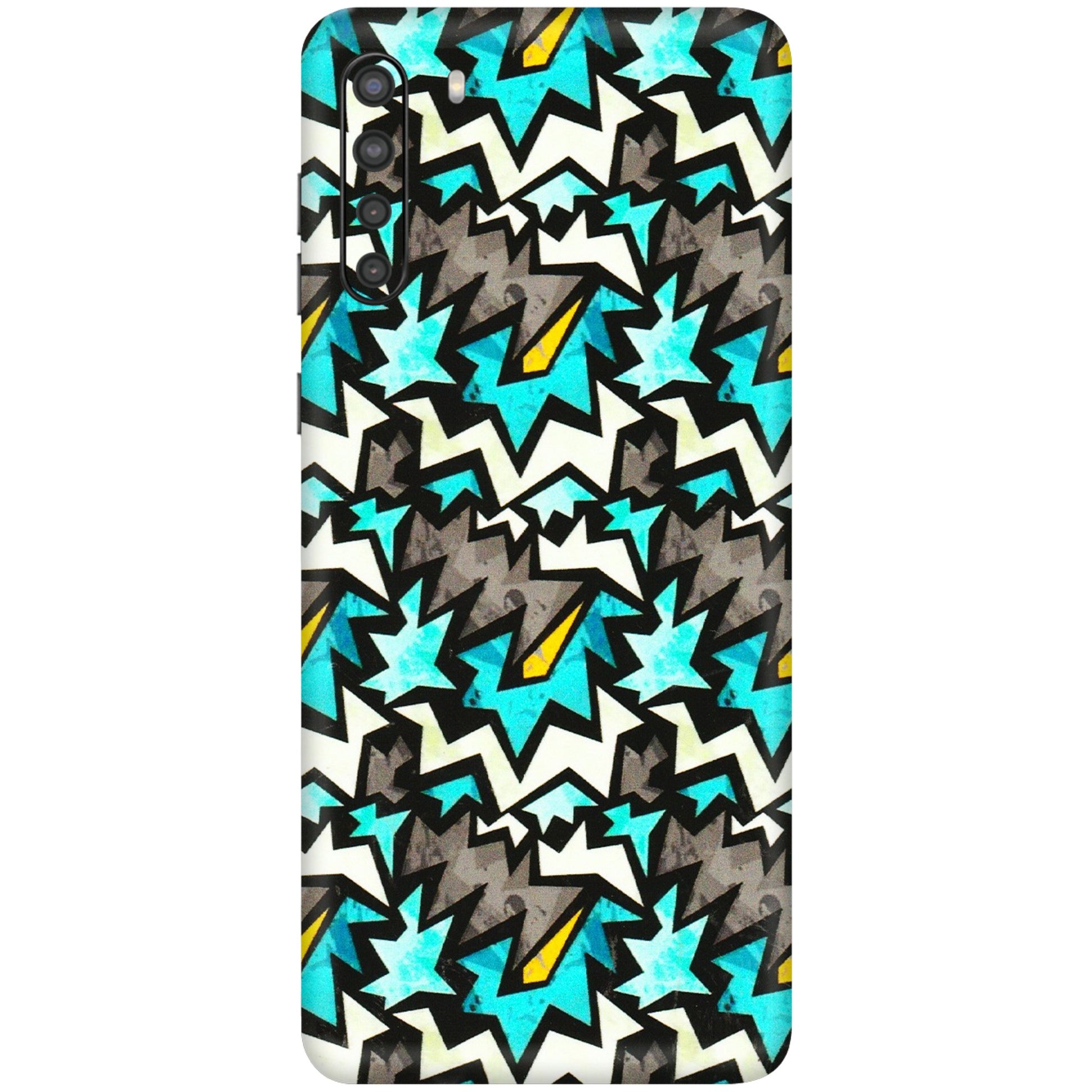 Samsung A/S Series Phone Skins (All Models) - Funky Zig Zag - 3D Embossed Finish (L-223) Samsung Galaxy A21