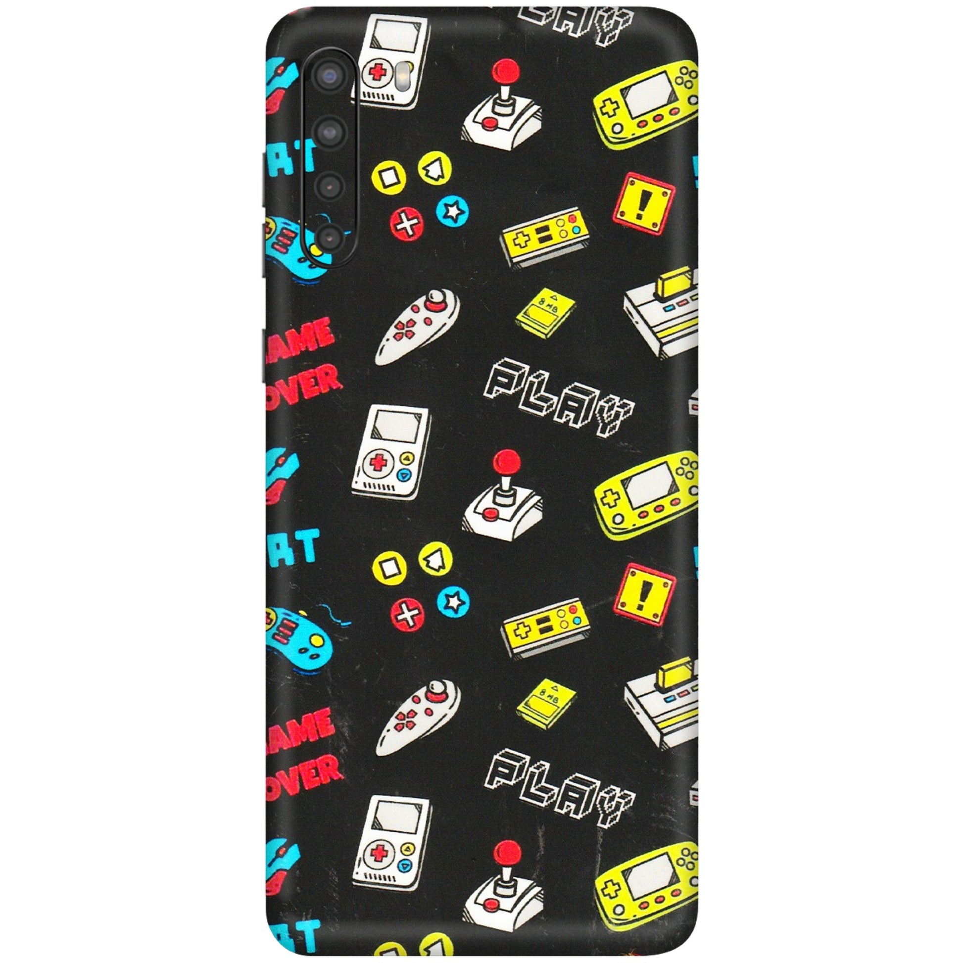 Samsung A/S Series Phone Skins (All Models) - Gaming Doodles - 3D Embossed Finish (L-224) Samsung Galaxy A21
