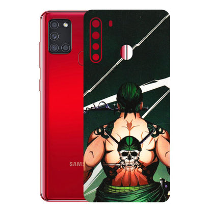 Samsung A/S Series Phone Skins (All Models) - Zoro Anime - 3D Embossed Finish (L-23) Samsung Galaxy A21