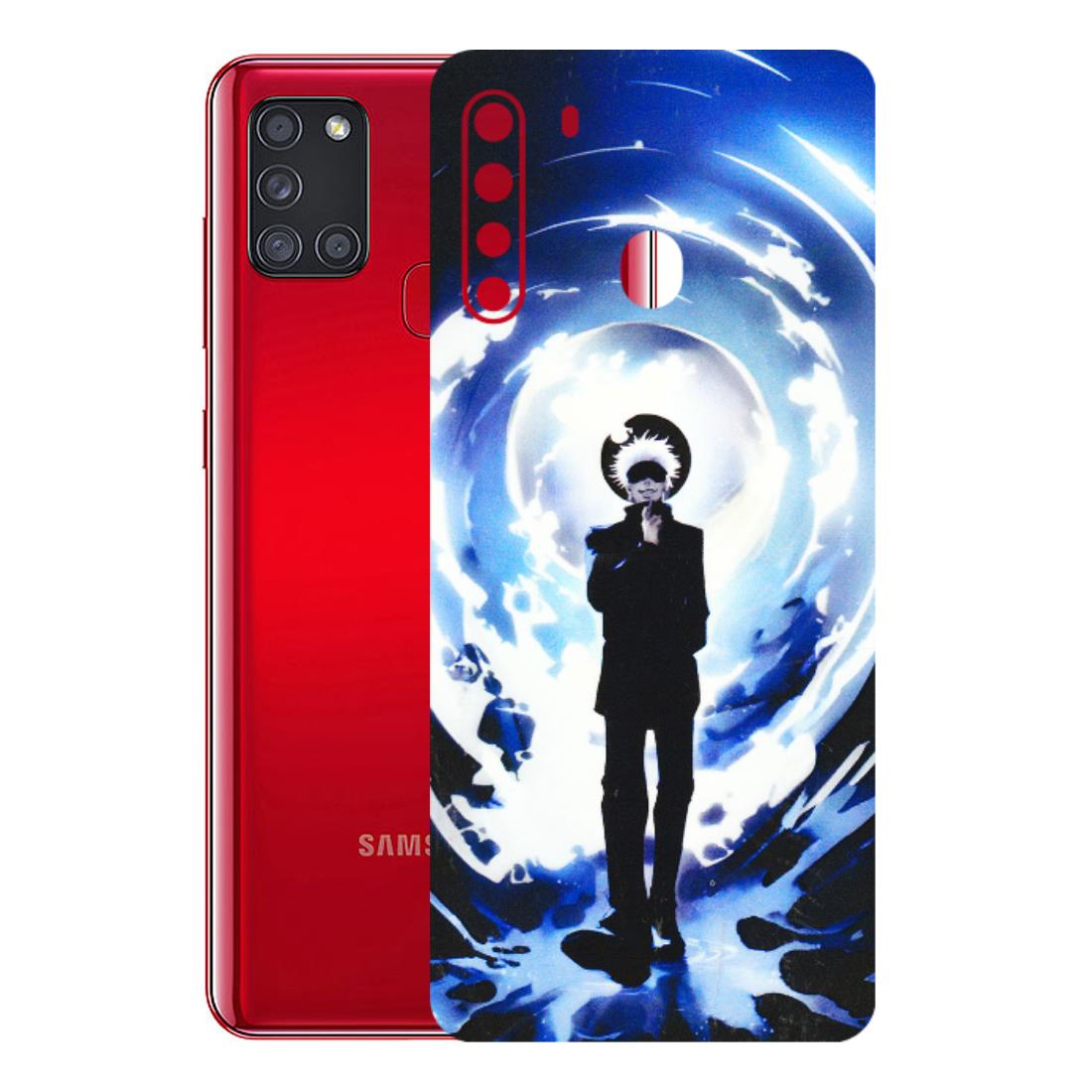 Samsung A/S Series Phone Skins (All Models) - Satoru Gojo Dark Blue - 3D Embossed Finish (L-235) Samsung Galaxy A21