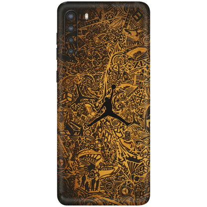 Samsung A/S Series Phone Skins (All Models) - Premium Gold Basketball Player - 3D Embossed Finish (L-236) Samsung Galaxy A21