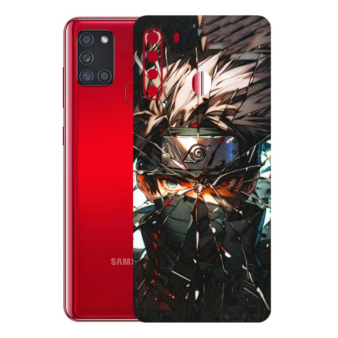 Samsung A/S Series Phone Skins (All Models) - Kakashi Shattered Glass Effect - 3D Embossed Finish (L-237) Samsung Galaxy A21