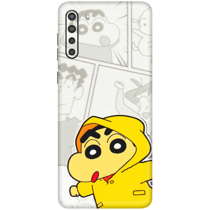 Samsung A/S Series Phone Skins (All Models) - Yellow Shinchan Comic - 3D Embossed Finish (L-246) Samsung Galaxy A21