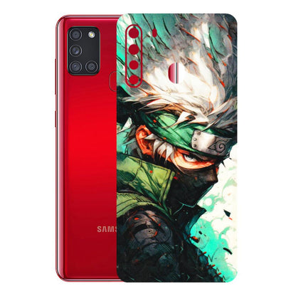 Samsung A/S Series Phone Skins (All Models) - Kakashi Side Profile - 3D Embossed Finish (L-249) Samsung Galaxy A21