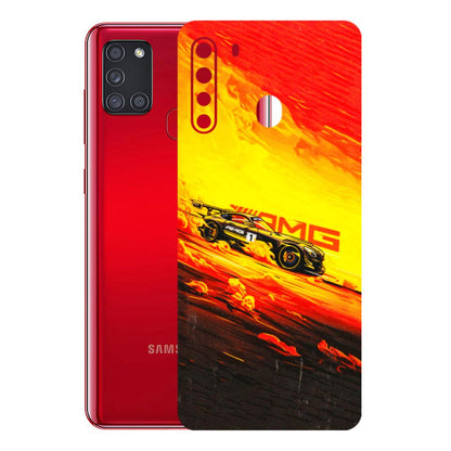 Samsung A/S Series Phone Skins (All Models) - AMG Car Speed Cover - 3D Embossed Finish (L-256) Samsung Galaxy A21