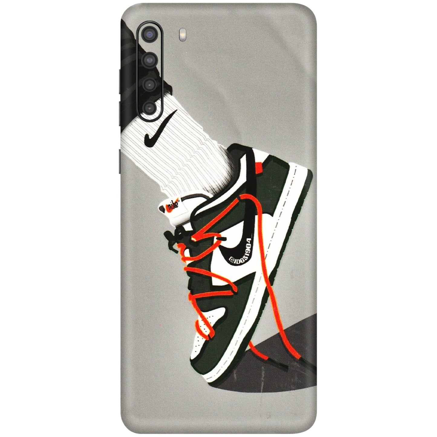 Samsung A/S Series Phone Skins (All Models) - New Grey Sneaker - 3D Embossed Finish (L-261) Samsung Galaxy A21