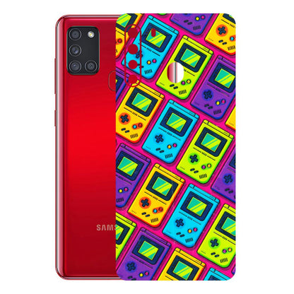Samsung A/S Series Phone Skins (All Models) - Gameboy Colourful - 3D Embossed Finish (L-266) Samsung Galaxy A21