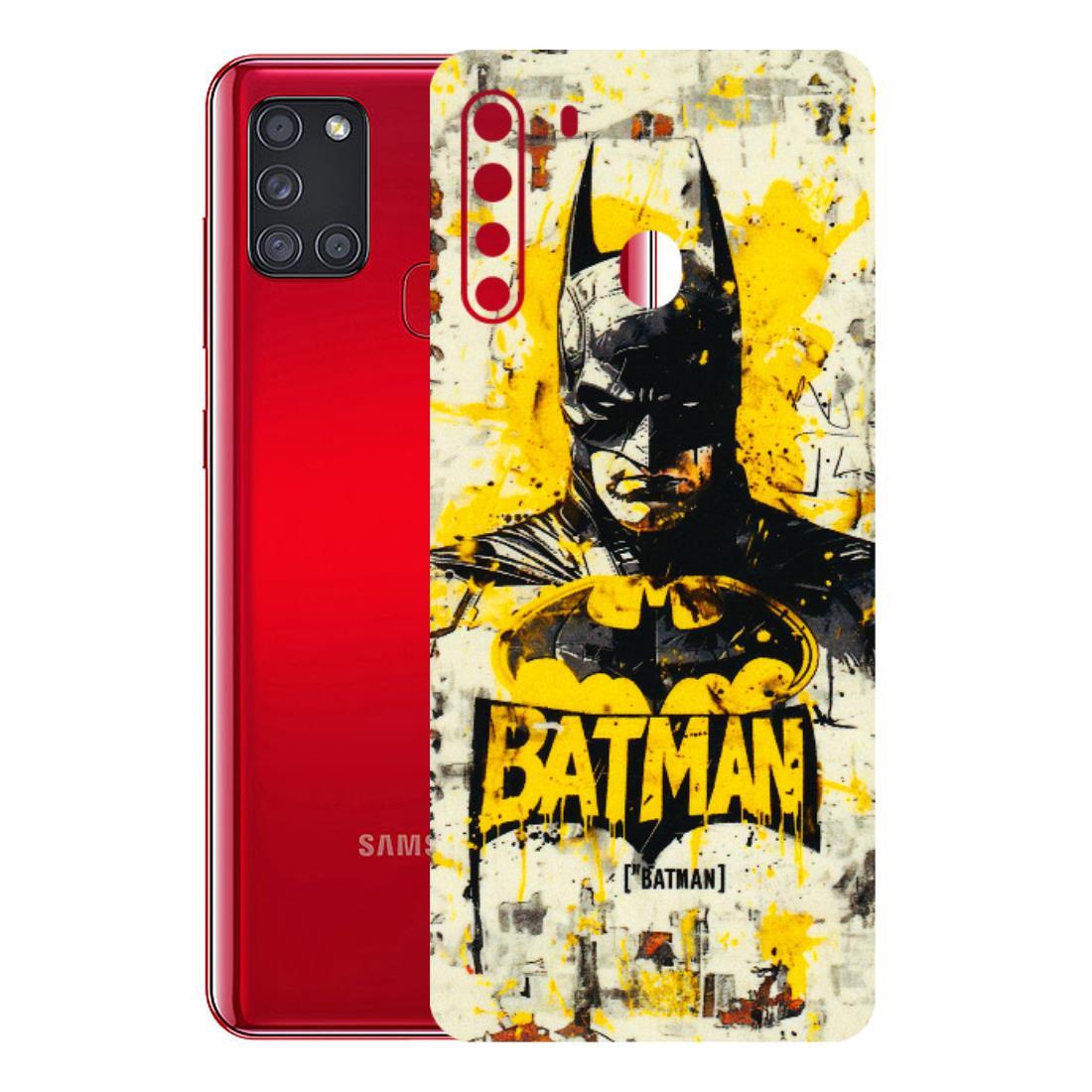 Samsung A/S Series Phone Skins (All Models) - Batman Yellow BT - 3D Embossed Finish (L-304) Samsung Galaxy A21