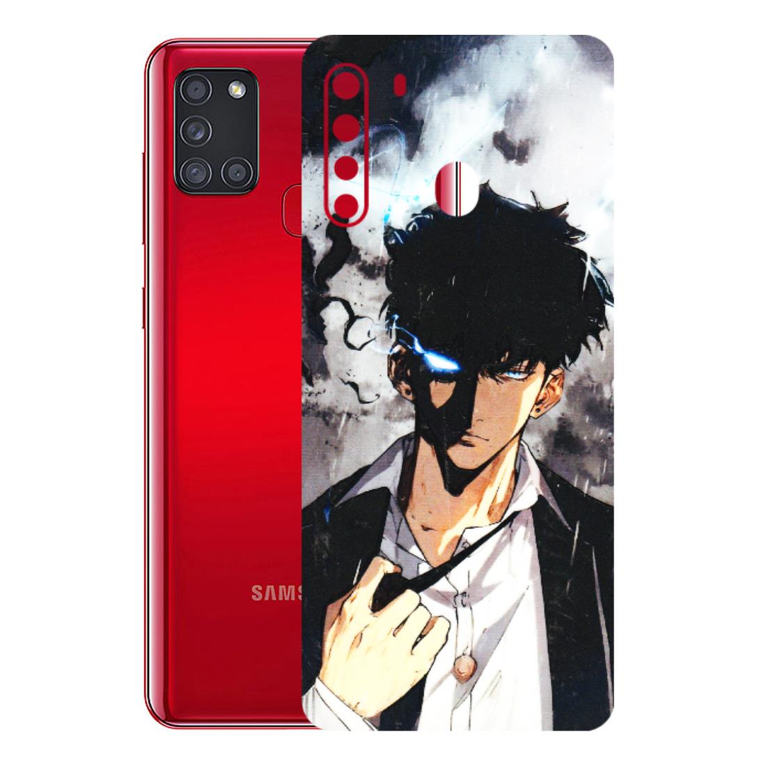 Samsung A/S Series Phone Skins (All Models) - Sung Jinwoo Manhwa Anime - 3D Embossed Finish (L-328) Samsung Galaxy A21