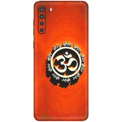 Samsung A/S Series Phone Skins (All Models) - Aum Shiv Orange - 3D Embossed Finish (L-32) Samsung Galaxy A21