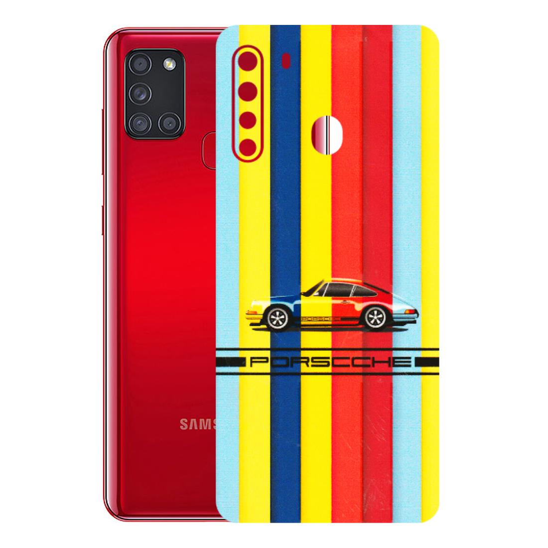 Samsung A/S Series Phone Skins (All Models) - Multicolour Porche - 3D Embossed Finish (L-39) Samsung Galaxy A21
