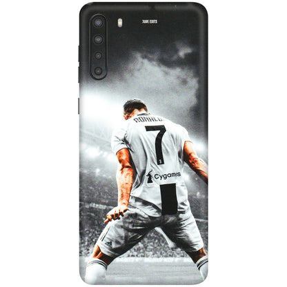 Samsung A/S Series Phone Skins (All Models) - Ronaldo CR7 Crazy - 3D Embossed Finish (L-44) Samsung Galaxy A21