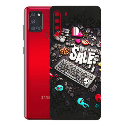 Samsung A/S Series Phone Skins (All Models) - Gadgets Sale - 3D Embossed Finish (L-50) Samsung Galaxy A21