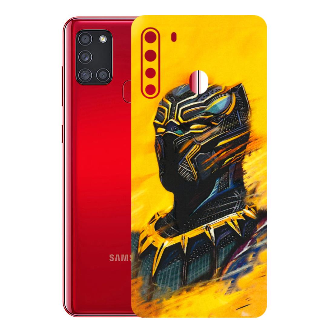 Samsung A/S Series Phone Skins (All Models) - Yellow Panther - 3D Embossed Finish (L-54) Samsung Galaxy A21