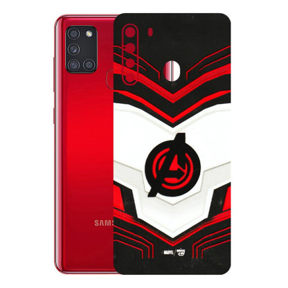 Samsung A/S Series Phone Skins (All Models) - Avengers Logo - 3D Embossed Finish (L-55) Samsung Galaxy A21
