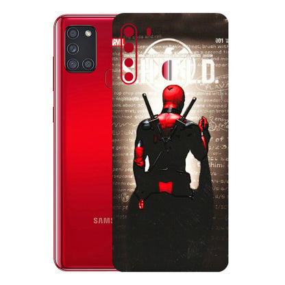 Samsung A/S Series Phone Skins (All Models) - Deadpool - 3D Embossed Finish (L-56) Samsung Galaxy A21