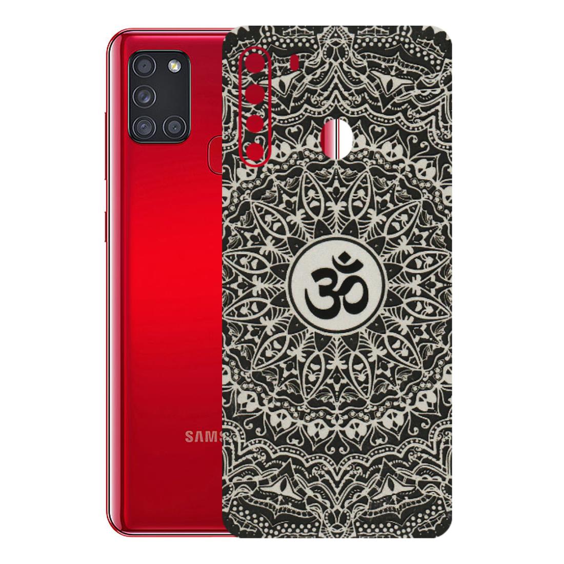 Samsung A/S Series Phone Skins (All Models) - Aum Elegant Mandala - 3D Embossed Finish (L-62) Samsung Galaxy A21