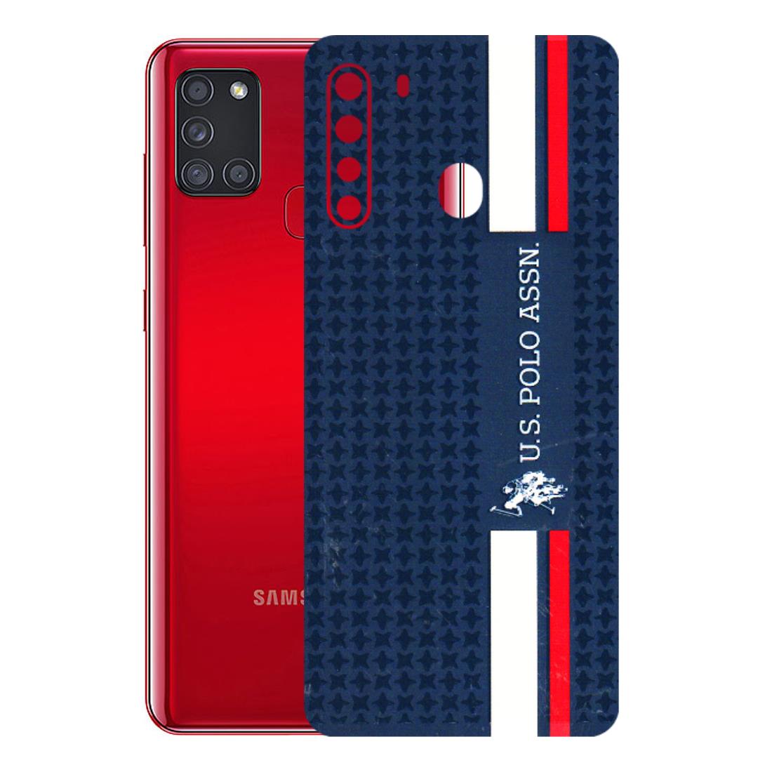 Samsung A/S Series Phone Skins (All Models) - US POLO Designer Brand - 3D Embossed Finish (L-65) Samsung Galaxy A21