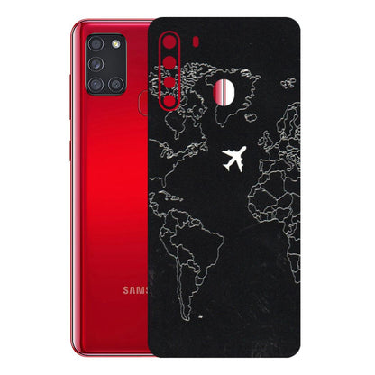 Samsung A/S Series Phone Skins (All Models) - Never Ending Travel - 3D Embossed Finish (L-79) Samsung Galaxy A21