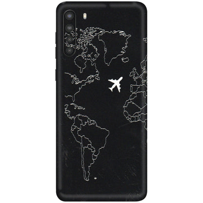 Samsung A/S Series Phone Skins (All Models) - Never Ending Travel - 3D Embossed Finish (L-79) Samsung Galaxy A21