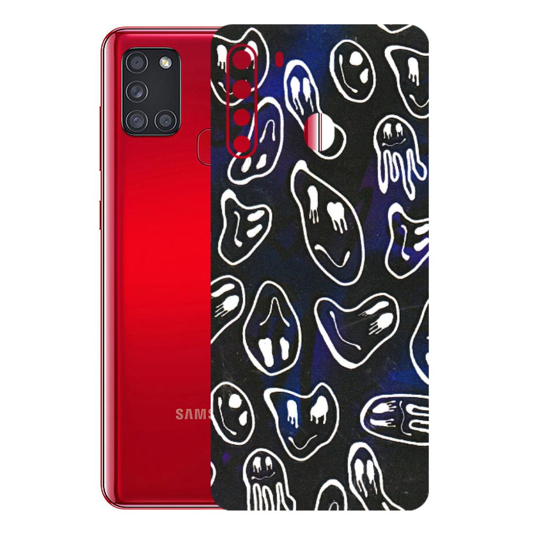 Samsung A/S Series Phone Skins (All Models) - Distorted Smileys - 3D Embossed Finish (L-92) Samsung Galaxy A21