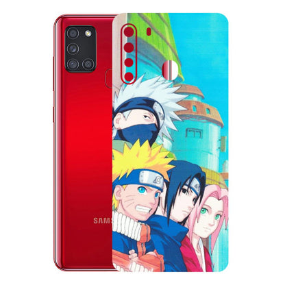 Samsung A/S Series Phone Skins (All Models) - Team Minato And Kakashi - Matte Finish (M-101) Samsung Galaxy A21