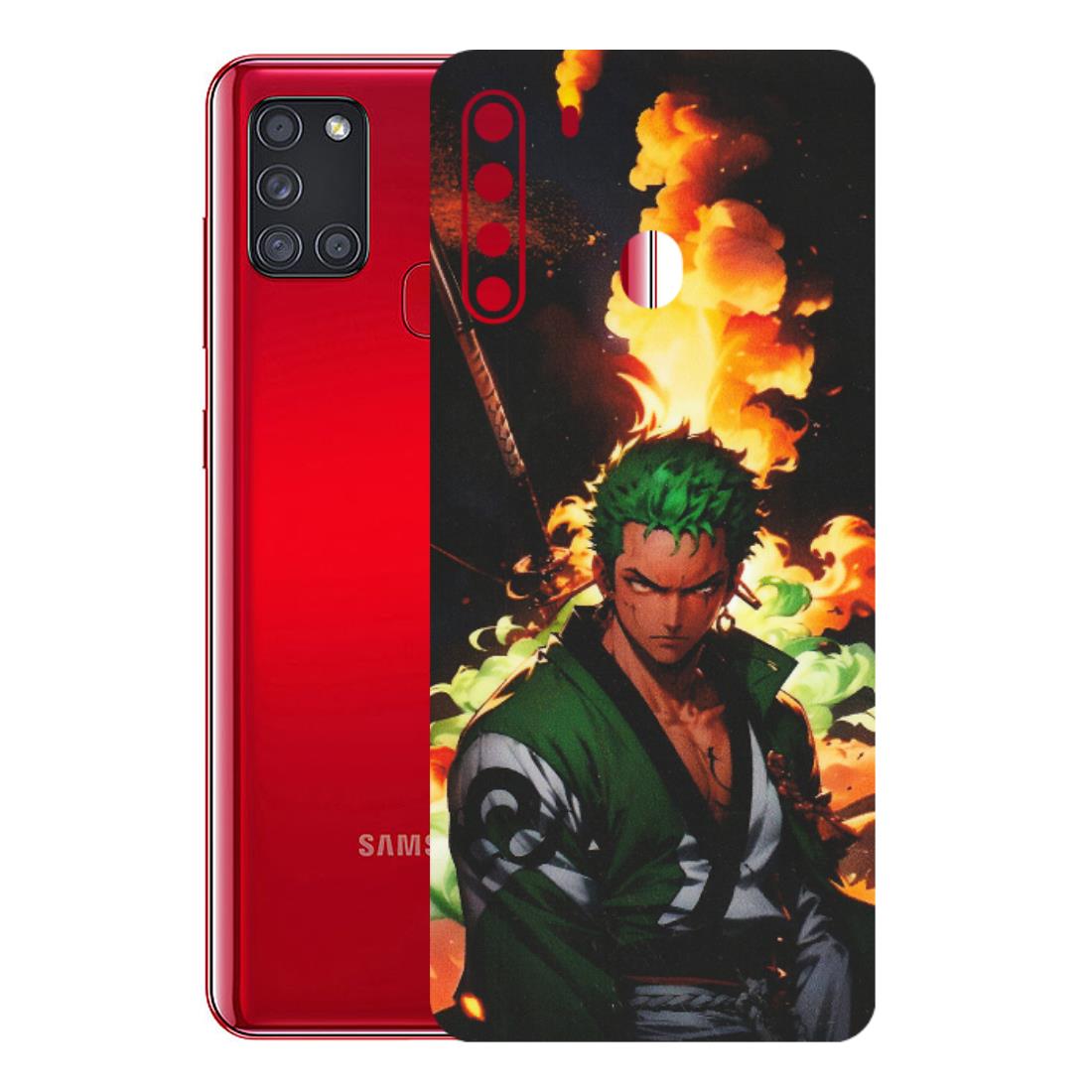 Samsung A/S Series Phone Skins (All Models) - Roronoa Zoro - Matte Finish (M-102) Samsung Galaxy A21