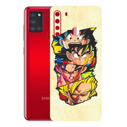 Samsung A/S Series Phone Skins (All Models) - Angry Multi Anime - Matte Finish (M-113) Samsung Galaxy A21