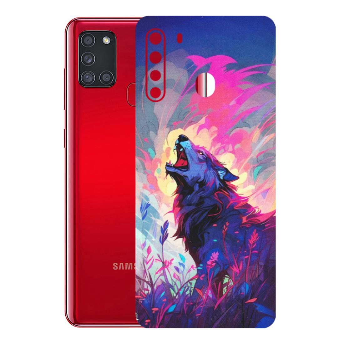 Samsung A/S Series Phone Skins (All Models) - New Wild Wolf Abstract - Matte Finish (M-125) Samsung Galaxy A21